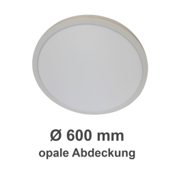 LED-Aufbau-Downlight rund, flache Ausführung, opal, D 600 mm